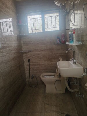 Bathroom in 1 RK Builder Floor at Saket – for Rent