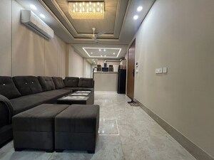 Living Room in 3 BHK Apartment at Chattarpur – for Rent