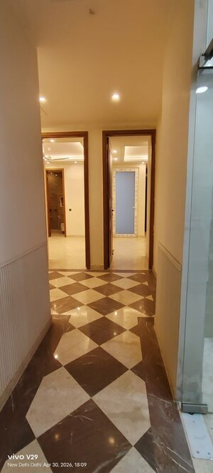 Building Lobby in 3 BHK Builder Floor at Greater Kailash I – for Sale