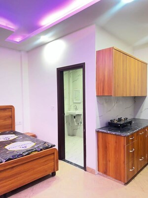 Kitchen in 1 RK Builder Floor at Sushant Tower, Sector 56 – for Rent