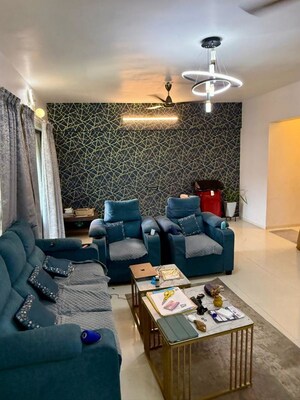 Living Room in 2 BHK Apartment at Malpani Greens, Wakad – for Rent