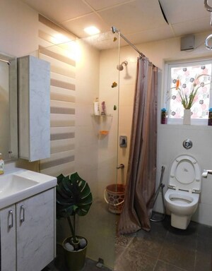 Bathroom in 3 BHK Apartment at My Home Avatar, Gachibowli – for Rent