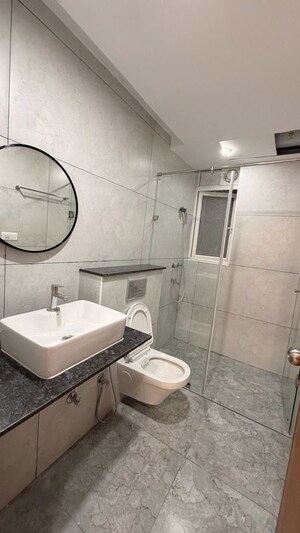 Bathroom in 3 BHK Apartment at Aparna Zenon, Puppalaguda – for Rent