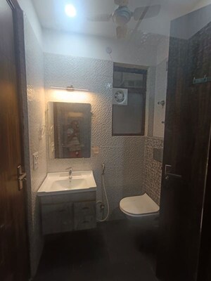Bathroom in 4 BHK Builder Floor at Sushant Lok I – for Rent