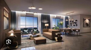 Living Room in 4 BHK Apartment at Raymond Ten X Habitat, Pokhran Road No Two – for Sale
