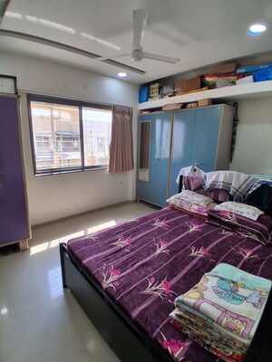 Bedroom in 1 BHK Apartment at Shagun Sunshine Hills 2, Pisoli – for Rent