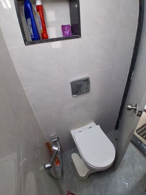Bathroom in 1 BHK Apartment at Shagun Sunshine Hills 2, Pisoli – for Rent