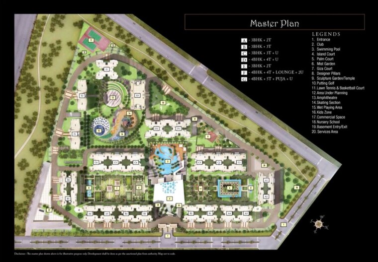 Master Plan, aba-cleo-county 3 Bedroom 1827 Sq.Ft. Apartment In Sector 121 Noida 10334451