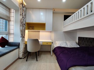 Bathroom in  Apartment at Bhartiya Nikoo Homes Phase 2, Thanisandra Main Road – for Rent