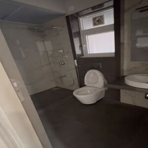 Bathroom in 3 BHK Apartment at Happy Jade Gardens, Ghatkopar East – for Rent
