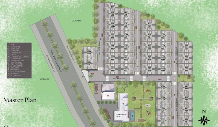 Master Plan, ganga-kashi-residences 3 Bedroom 179 Sq.Yd. Builder Floor In Sector 89 Gurgaon 10344661