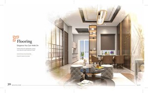 Living Room in 3 BHK Builder Floor at Ganga Kashi Residences, Sector 89 – for Sale