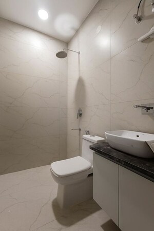 Bathroom in 1 BHK Builder Floor at Medi City – for Rent