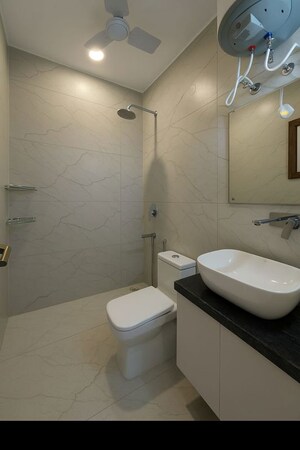 Bathroom in 1 BHK Builder Floor at Medi City – for Rent