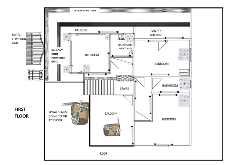Floor Plan, alto porvorim 5 Bedroom 420 Sq.Mt. Villa In Alto Porvorim Goa 10344755