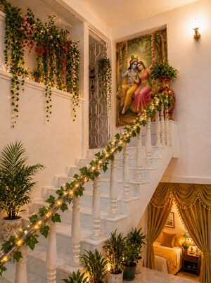 Staircase in 5 BHK Villa at Alto Porvorim – for Sale