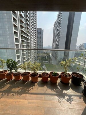 Balcony in 3.5 BHK Apartment at Panchshil Towers, Kharadi – for Rent