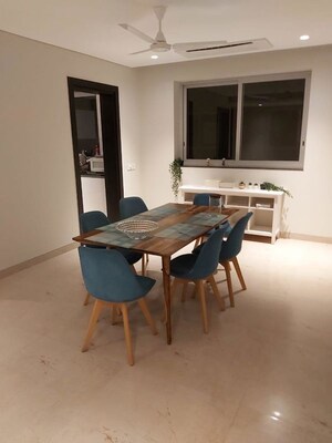 Dining area in 4 BHK Apartment at Panchshil Towers, Kharadi – for Rent
