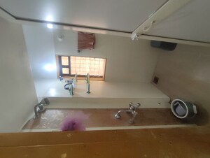 Bathroom in 1 BHK Apartment at Puranik Hometown, Ghodbunder Road – for Rent