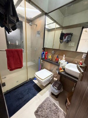 Bathroom in 3 BHK Apartment at Mount Mary Bandra, Bandra West – for Rent