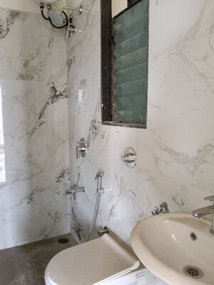 Bathroom in 1 BHK Apartment at Sushanku Avenue 36, Goregaon West – for Rent