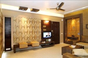 Living Room in 3 BHK Apartment at Union Park Khar West, Khar West – for Rent