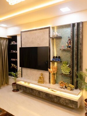 Living Room in 2 BHK Apartment at Lokhandwala Breeze Apartments, Andheri West – for Rent