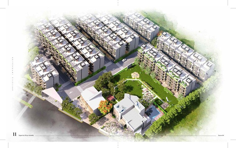 Master Plan, sector 89 3 Bedroom 150 Sq.Mt. Builder Floor In Sector 89 Gurgaon 10344642