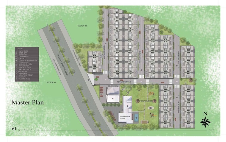 Master Plan, sector 89 3 Bedroom 150 Sq.Mt. Builder Floor In Sector 89 Gurgaon 10344642