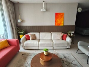 Living Room in 3.5 BHK Apartment at Panchshil Towers, Kharadi – for Rent