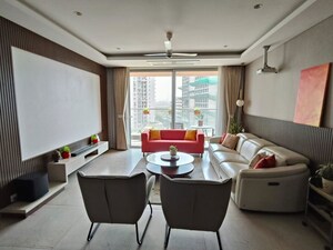 Living Room in 3.5 BHK Apartment at Panchshil Towers, Kharadi – for Rent