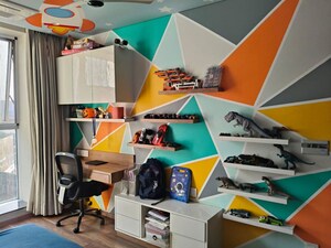 Bedroom in 3.5 BHK Apartment at Panchshil Towers, Kharadi – for Rent