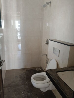 Bathroom in 3 BHK Apartment at Sheth Zuri, Laxmi Nagar – for Rent
