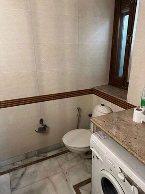 Bathroom in 2 BHK Builder Floor at Sunder Nagar – for Rent