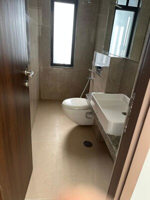 Bathroom in 3 BHK Apartment at Sunteck City Avenue 1, Goregaon West – for Rent