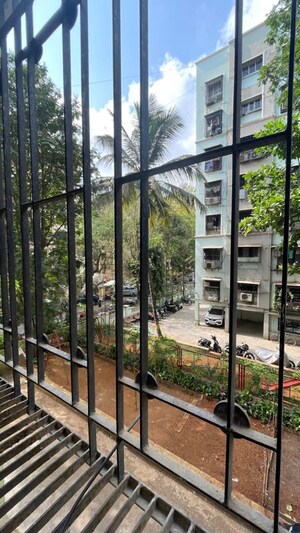Balcony in 1 BHK Apartment at Nisarg CHS Goregaon East, Goregaon East – for Rent