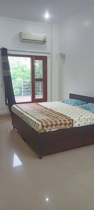 Bedroom in 2 BHK Builder Floor at Ansal Sushant Lok I, Sector 43 – for Rent