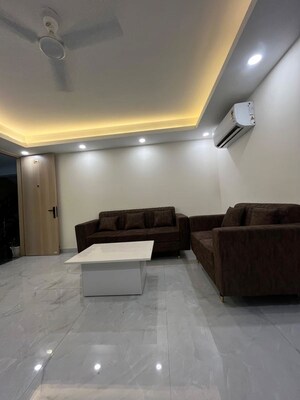 Living Room in 1 BHK Builder Floor at Sushant Lok I – for Rent