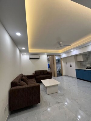 Living Room in 1 BHK Builder Floor at Sushant Lok I – for Rent