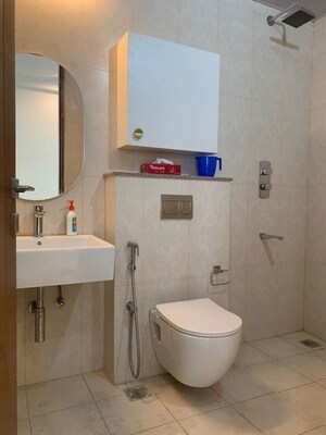 Bathroom in 2 BHK Apartment at Concorde Auriga, Kr Puram – for Rent