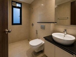 Bathroom in 2 BHK Apartment at Lodha Crown Quality Homes, Majiwada – for Rent