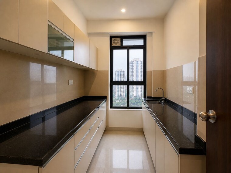 Kitchen, lodha-crown-quality-homes 2 Bedroom 500 Sq.Ft. Apartment In Majiwada Thane 10345354
