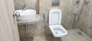 Bathroom in 2 BHK Apartment at Prescon Midtown Bay, Mahim West – for Rent