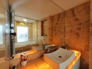 Living Room in 4 BHK Apartment at Supreme Lake Superior, Powai – for Sale