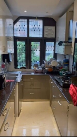 Kitchen in 3 BHK Builder Floor at New Rajinder Nagar – for Rent