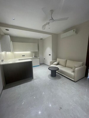 Living Room in 1 RK Builder Floor at Mohit House, Sushant Lok I – for Rent