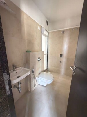 Bathroom in 1 BHK Apartment at Puranik Rumah Bali, Ghodbunder Road – for Rent