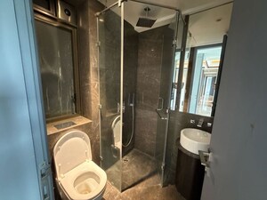 Bathroom in 3 BHK Apartment at Lodha The Park, Worli – for Rent