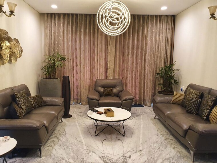 Living Room, kasturi-legacy 4 Bedroom 4500 Sq.Ft. Apartment In Baner Pune 10345547