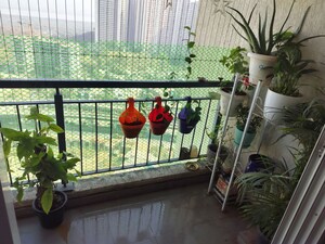 Balcony in 2 BHK Apartment at Godrej Emerald, Ghodbunder Road – for Rent